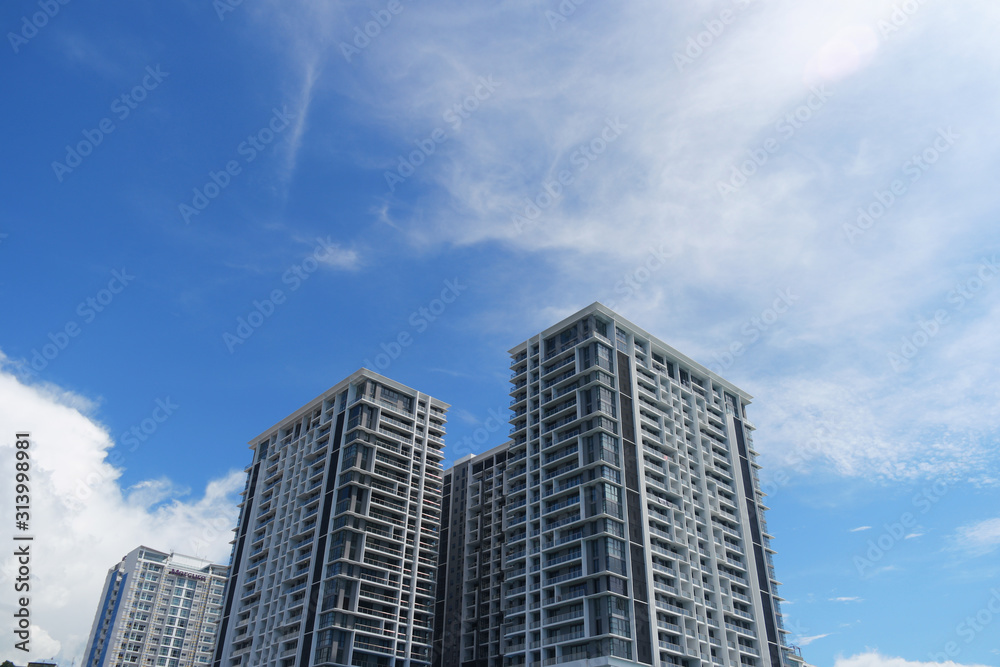 buildings and houses in the city