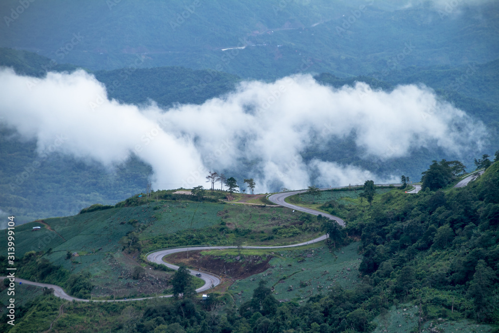 road on mountain