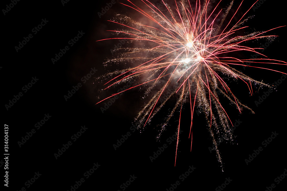 Obraz premium bright firework on black background