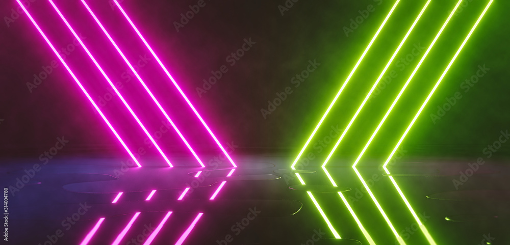Neon on sale green lights