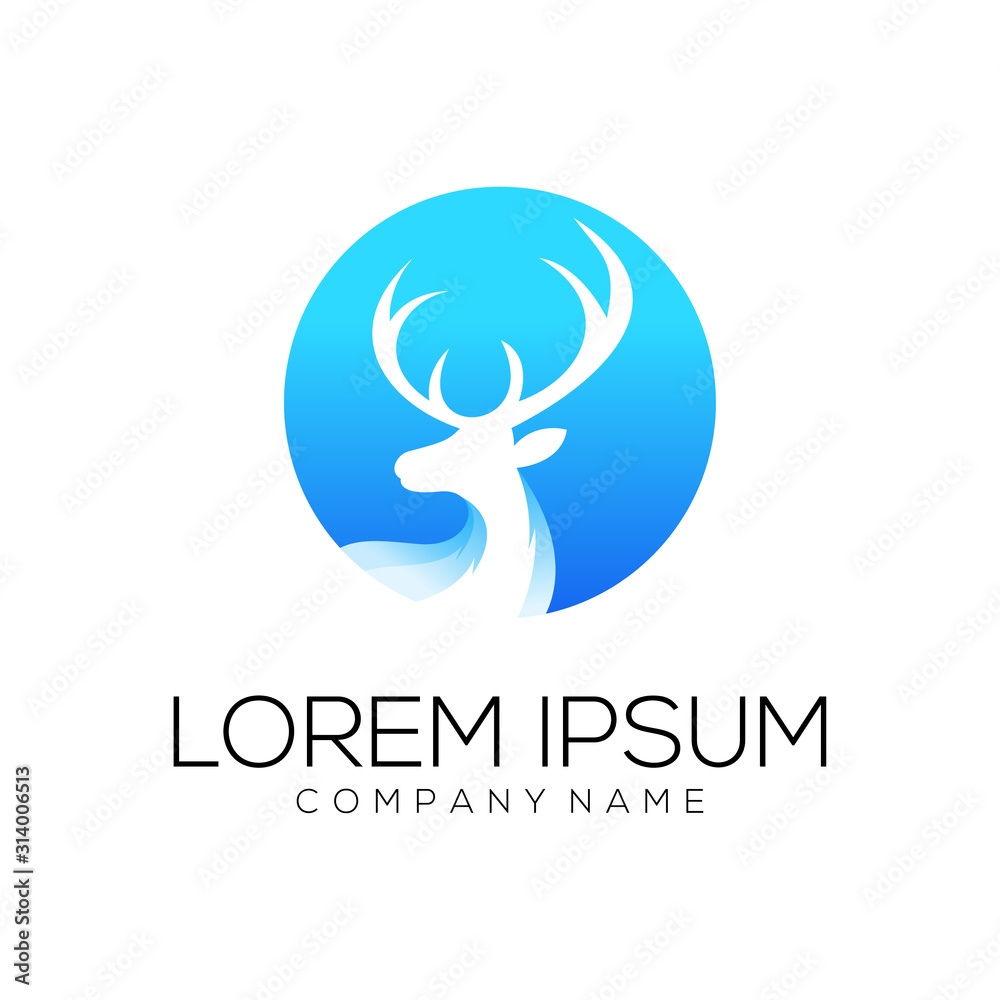 deer logo design vector abstract deer logo design vector abstract