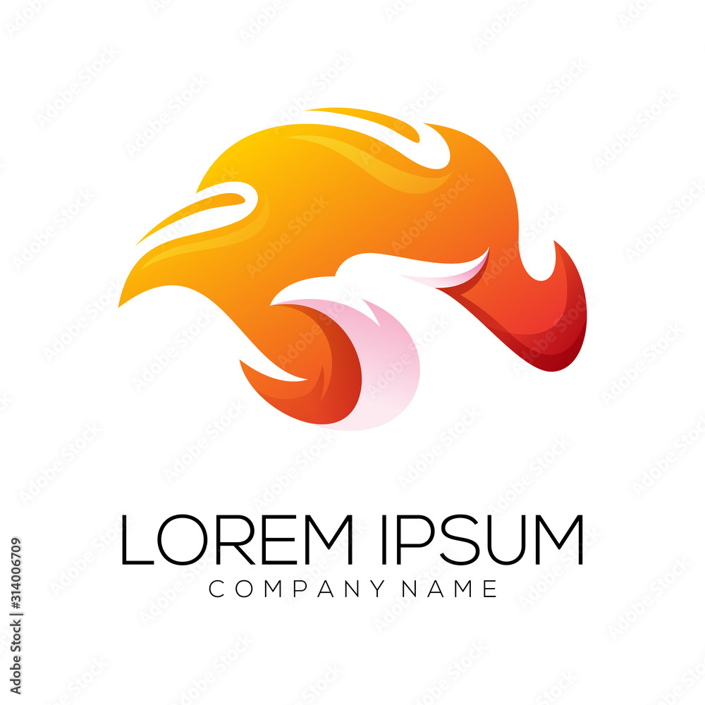 eagle fire logo design vector eagle fire logo design vector