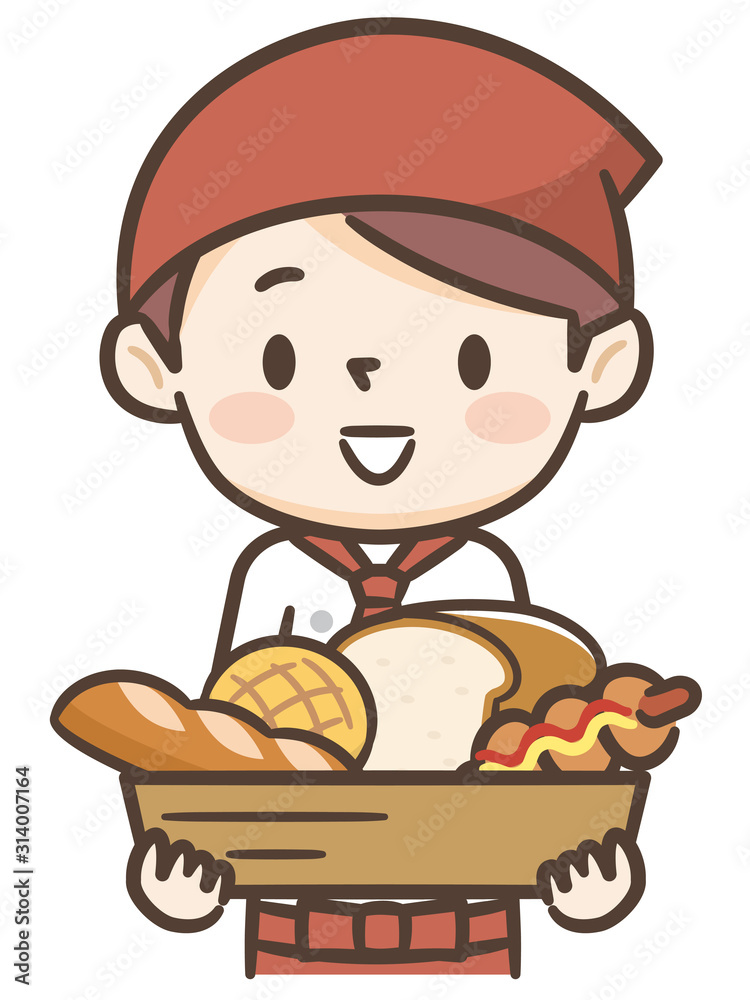 パン屋の女性店員