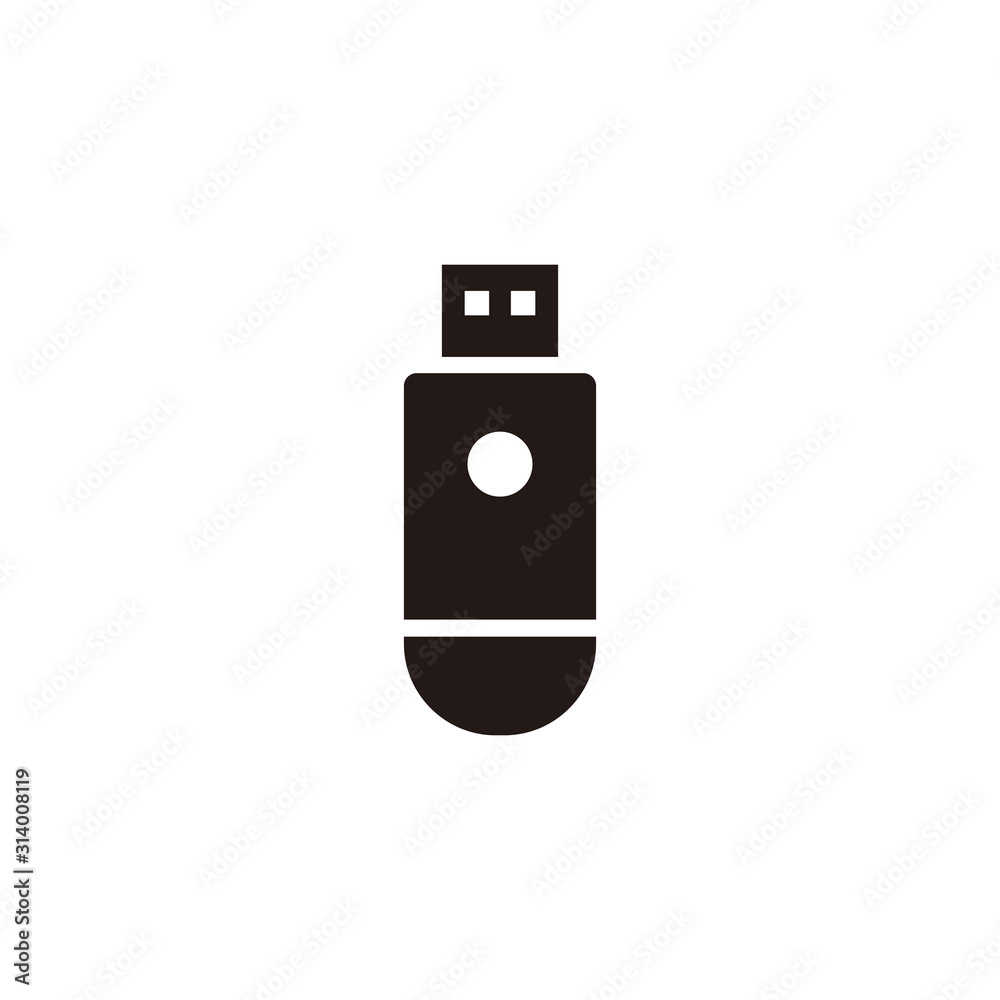 Flash disk icon symbol vector illustration Flash disk icon symbol vector illustration