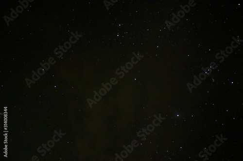Foto Time lapse of galaxies and meteor at night