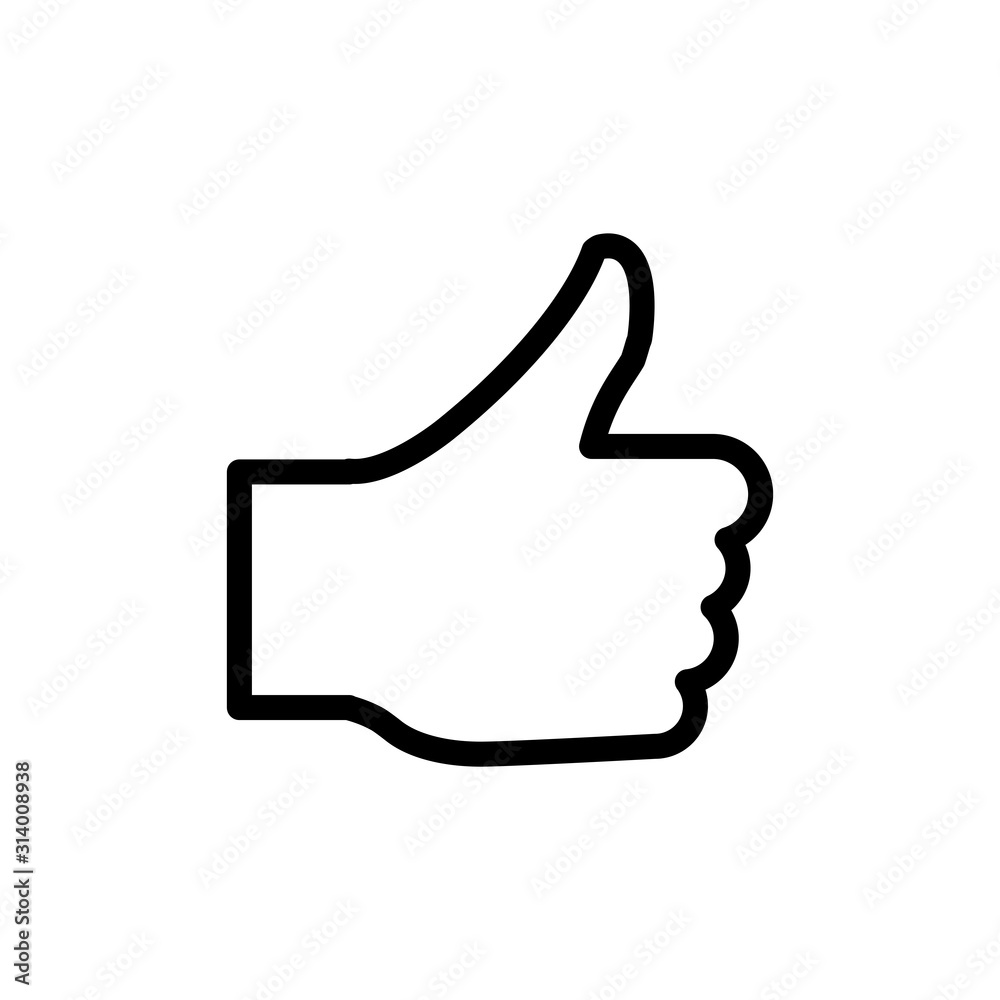 Like icon vector from miscellaneous collection. Thin line like outline icon vector illustration. Outline, thin line like icon for. Like icon. Element of Like icon vector from miscellaneous collection. Thin line like outline icon vector illustration. Outline, thin line like icon for. Like icon. Element of
