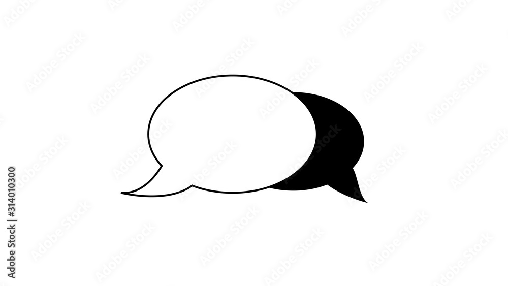 Speech bubble sign icon,illustration Speech bubble sign icon,illustration