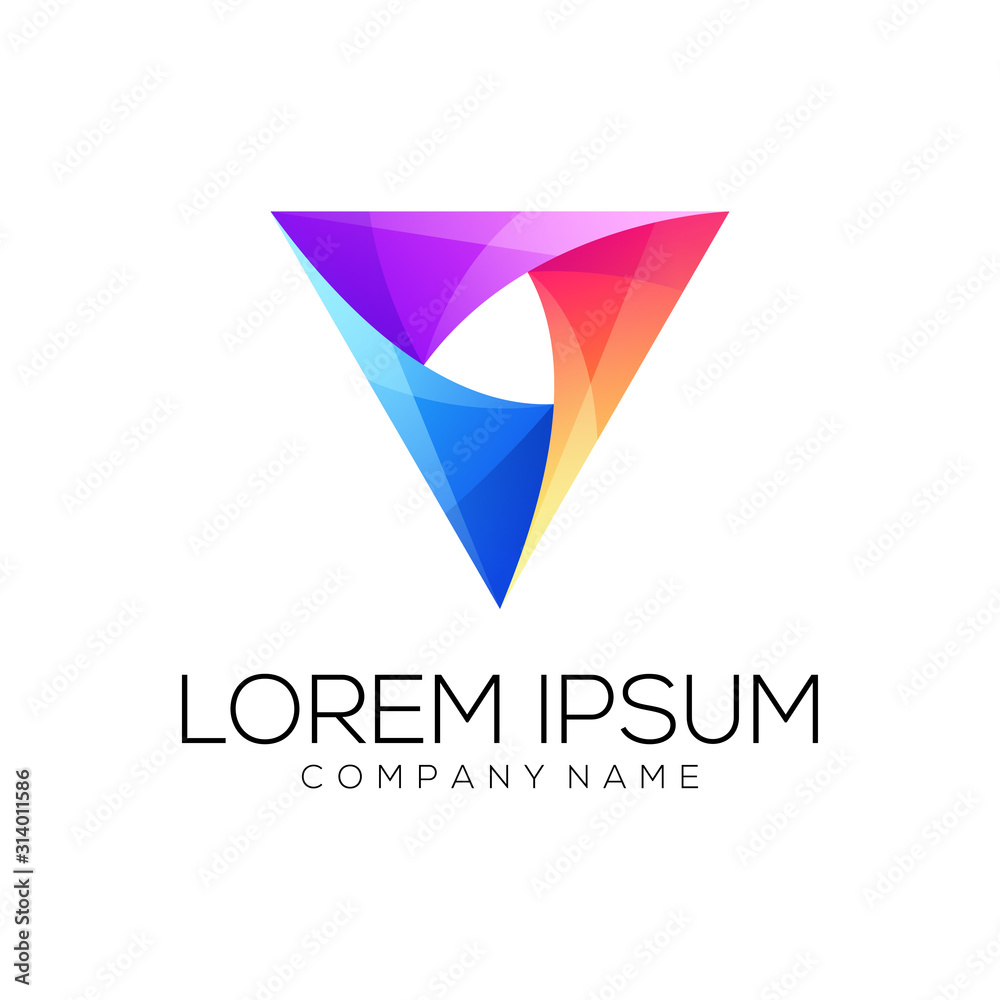 triangle logo design vector abstract triangle logo design vector abstract