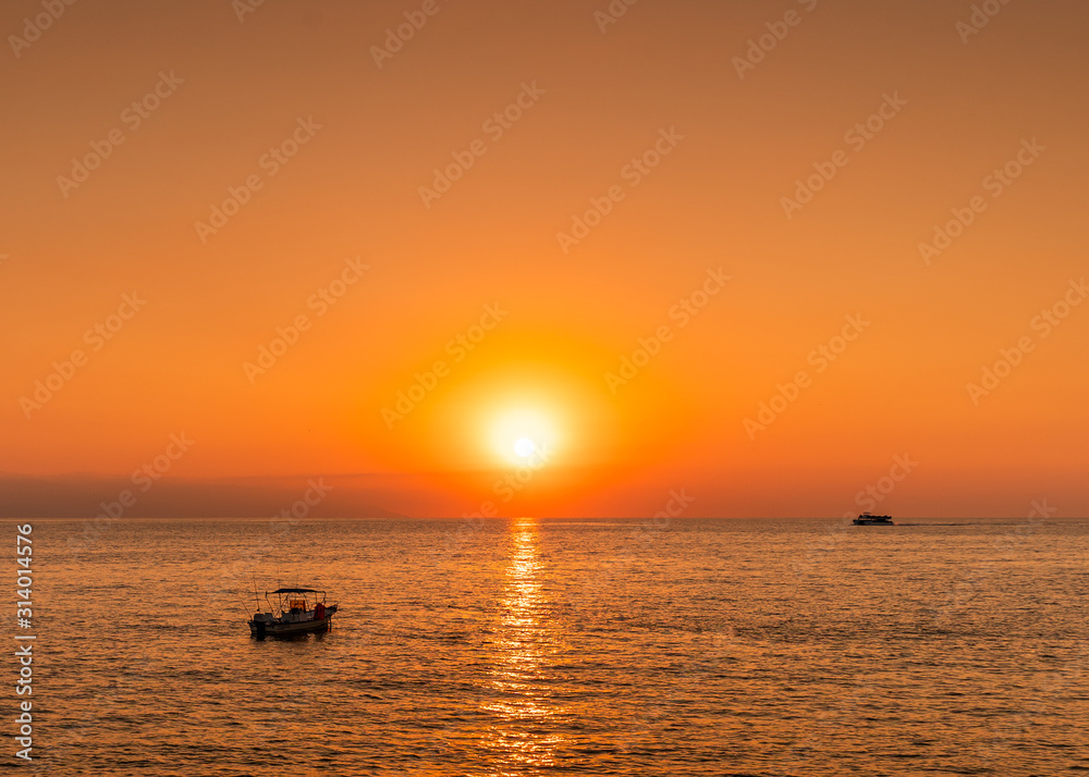 golden hour sunset Puerto Vallarta Mexico pacific ocean open sky open sea