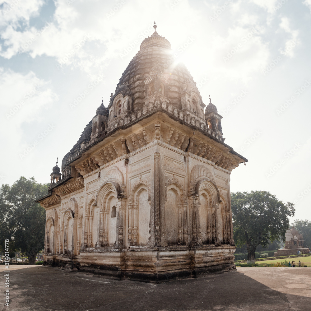 Pratapeshwar or Harmony Temple from behind - Khajuraho Group of Monuments, Madhya Pradesh, India