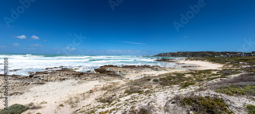Panorama of Cape Agulhas, the southernmost point of Africa