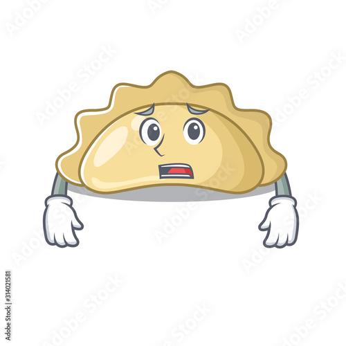 A picture of pierogi showing afraid look face
