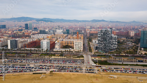Landscape of Barcelona in coastal zone