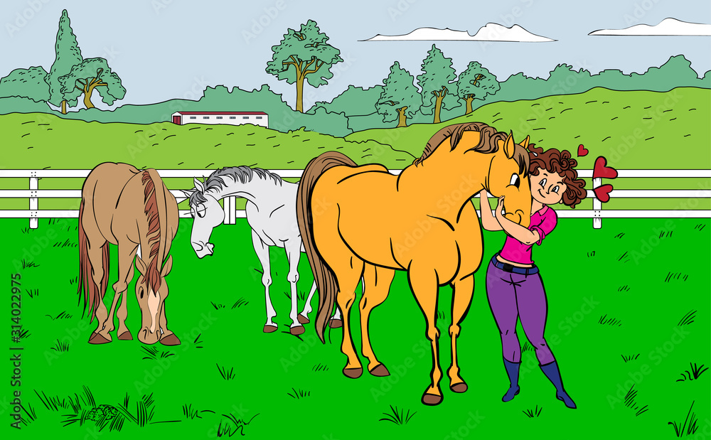 Horse pattern design. Vector illustration. Horse pattern design. Vector illustration.