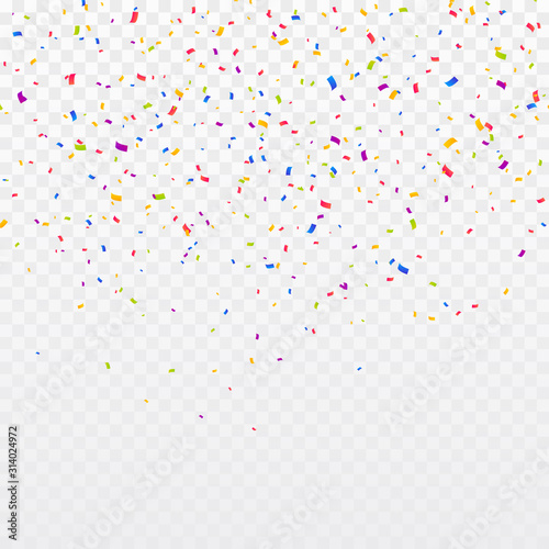 Confetti Vector Background