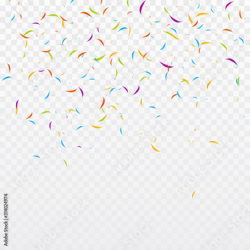 Confetti Vector Background