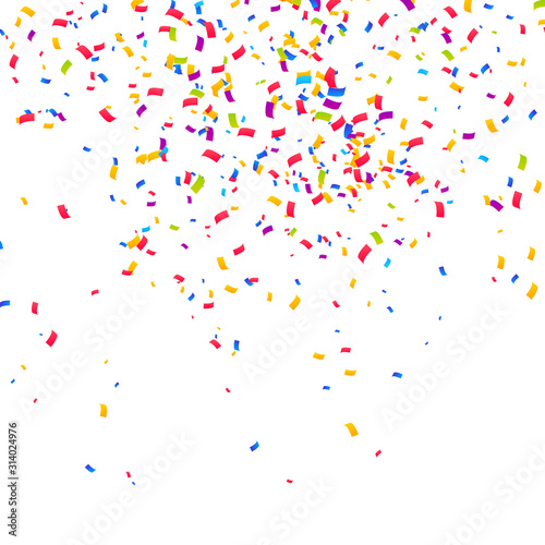 Color Confetti Background. Celebrate Party Vector Illustration
