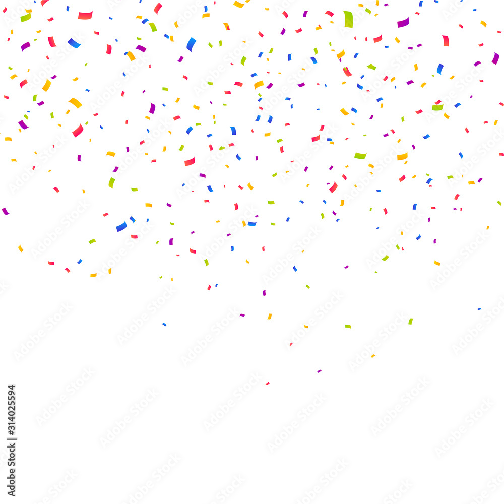 Confetti Vector Background