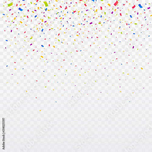 Confetti Vector Background