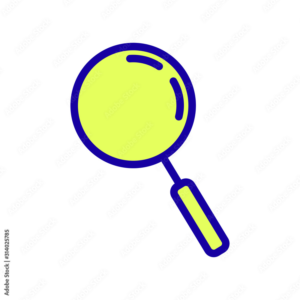 magnifying glass isolated on white background