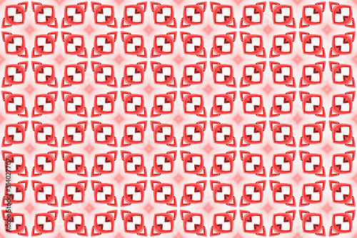 Seamless geometric pattern design illustration. Background texture. Used gradient in red color.