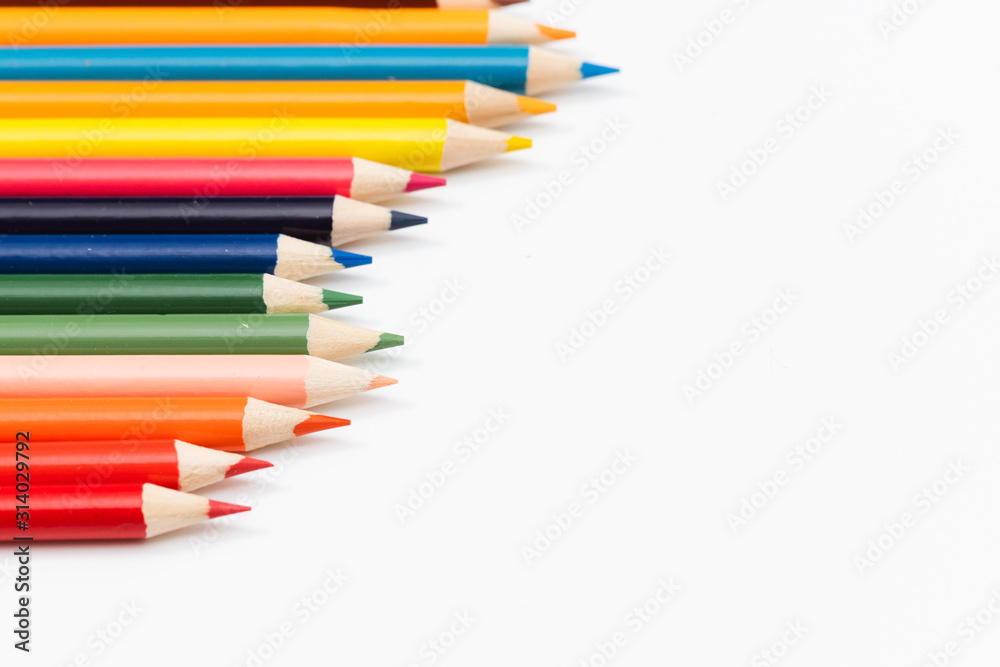 Multi color pencils. the concept of a multinational family and equality in the world. Multi color pencils. the concept of a multinational family and equality in the world.