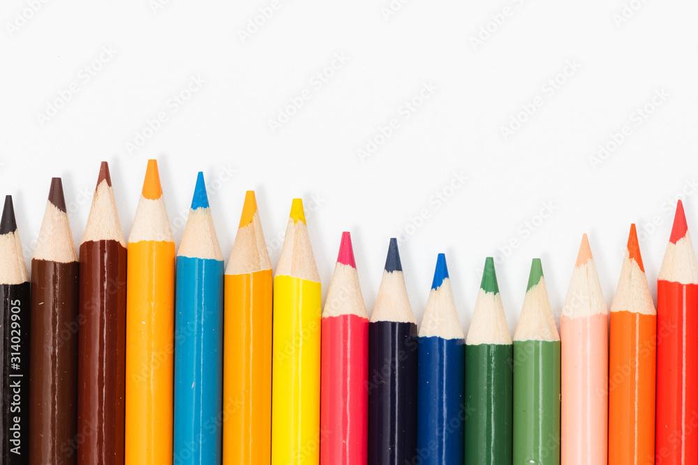 Multi color pencils. the concept of a multinational family and equality in the world. Multi color pencils. the concept of a multinational family and equality in the world.