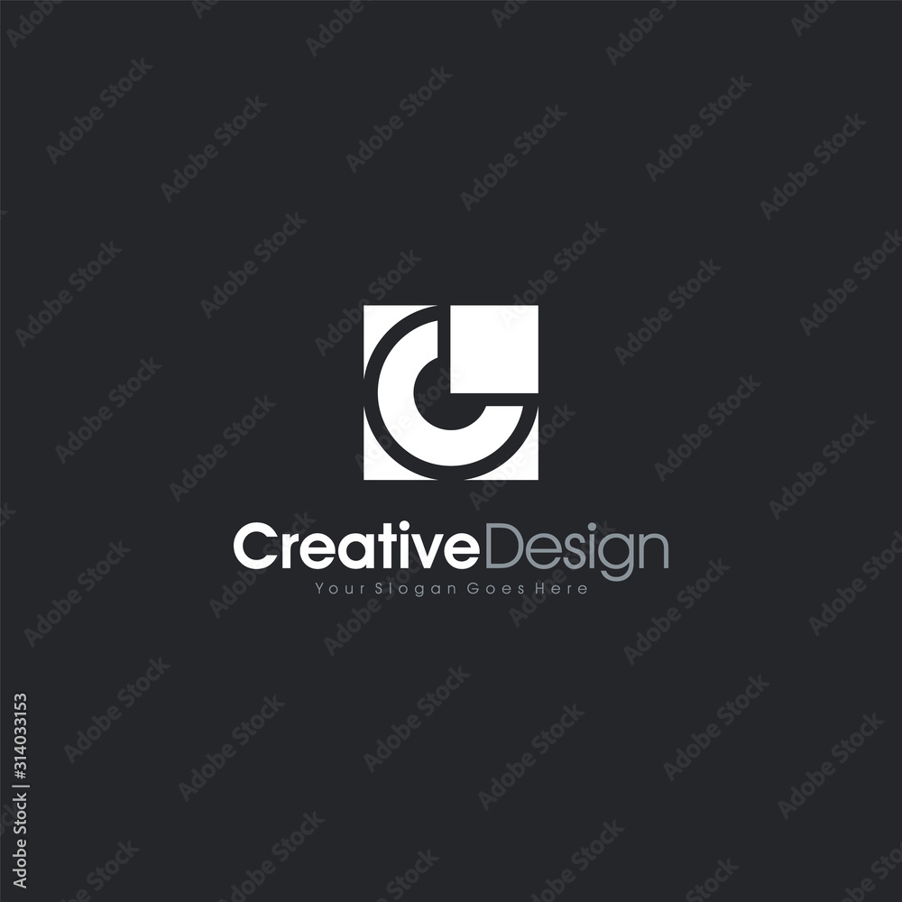 Initial C letter abstract Logo Template Design Vector, Emblem, Design Concept, Creative Symbol design vector element for identity, logotype or icon Creative Design