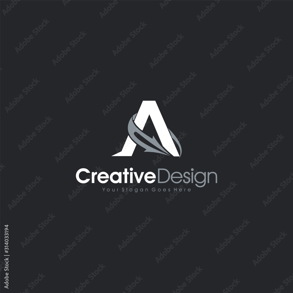Initial Letter A logo Concept Creative Design Initial Letter A logo Concept Creative Design