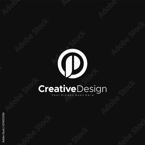 Letter P logo icon design template elements abstract Logo Template Design Vector, Emblem, Design Concept, Creative Symbol design vector element for identity, logotype or icon Creative Design