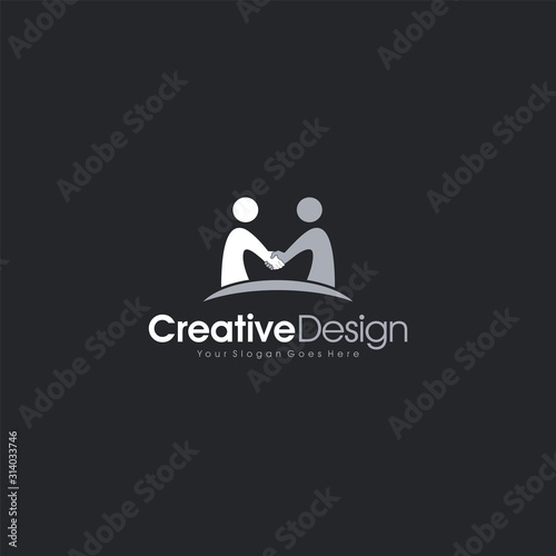 Logo Letter M People Friend Business abstract Logo Template Design Vector, Emblem, Design Concept, Creative Symbol design vector element for identity, logotype or icon Creative Design