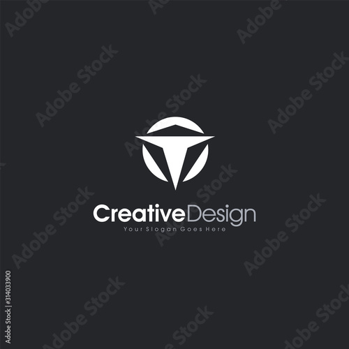 T logo Truck Initial T Letter abstract Logo Template Design Vector  Emblem  Design Concept  Creative Symbol design vector element for identity  logotype or icon Creative Design