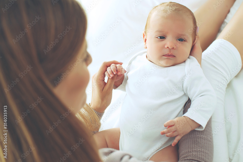 Woman with a baby. Woman with a baby.