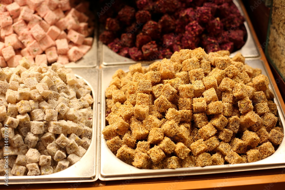 Obraz premium Istanbul sweets on display