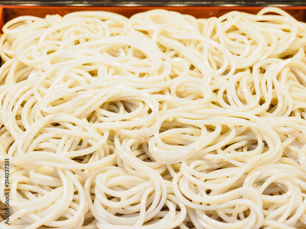 Healthy plate of Italian spaghetti