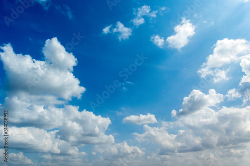 blue sky with clouds