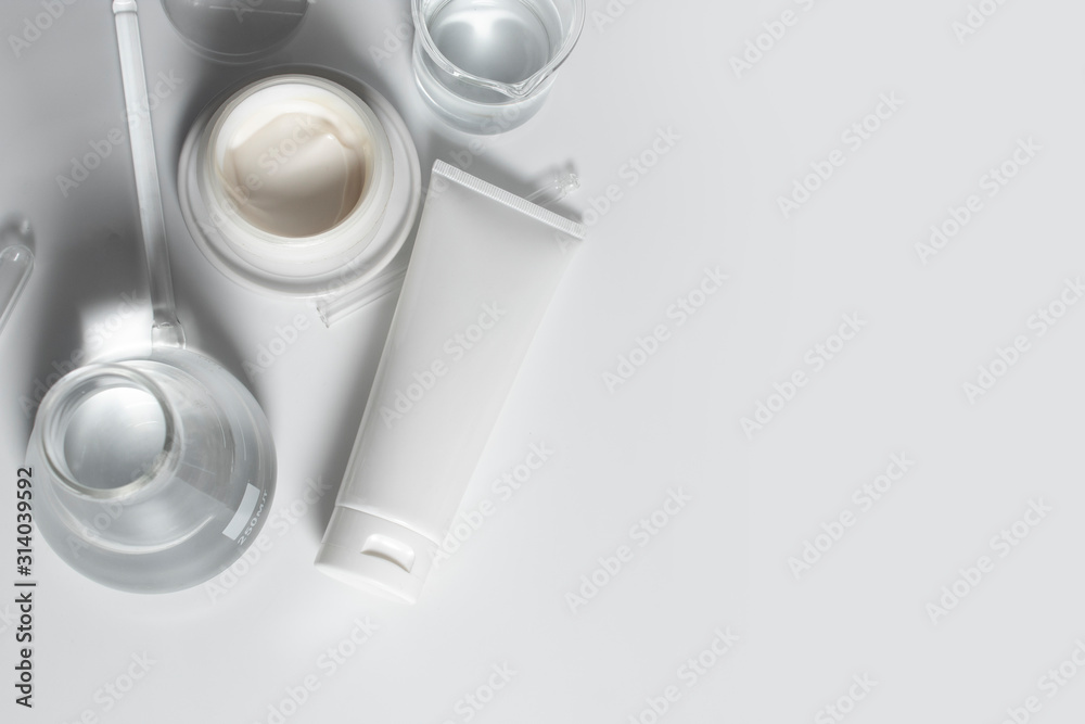beauty spa medical skincare and cosmetic lotion cream serum oil mockup bottle packaging on white decor background, collagen healthcare medicine concept beauty spa medical skincare and cosmetic lotion cream serum oil mockup bottle packaging on white decor background, collagen healthcare medicine concept