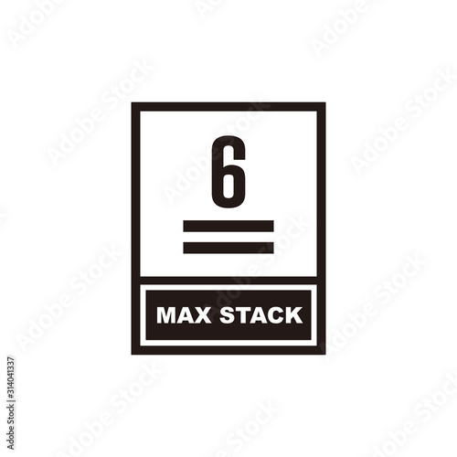 Max stack icon symbol vector illustration