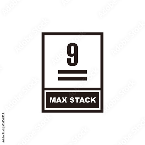 Max stack icon symbol vector illustration