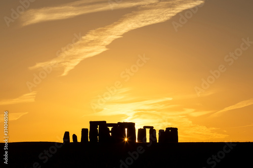 Summer Solstice Sunset at Stonehenge, UK