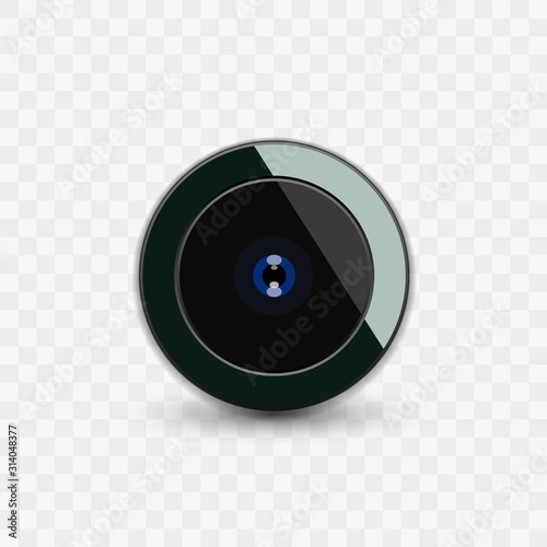 Glossy Phone Camera Lens Icon