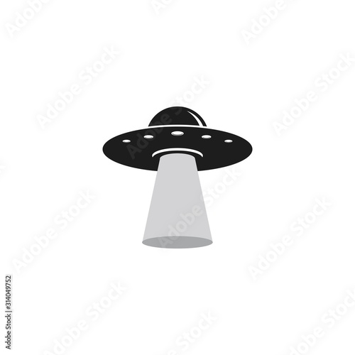 UFO vector logo template illustration