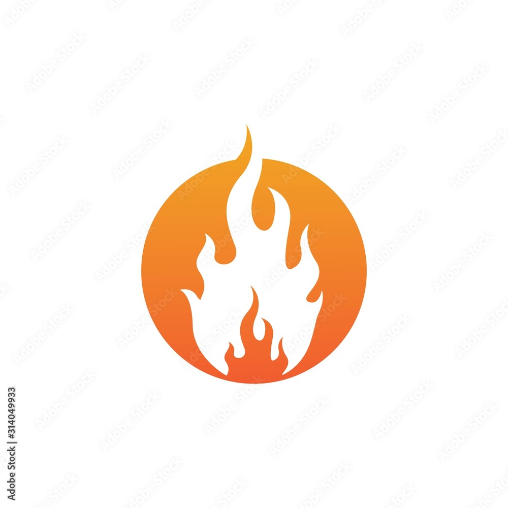 Fire flame Logo Template vector icon Oil, gas and energy logo Fire flame Logo Template vector icon Oil, gas and energy logo