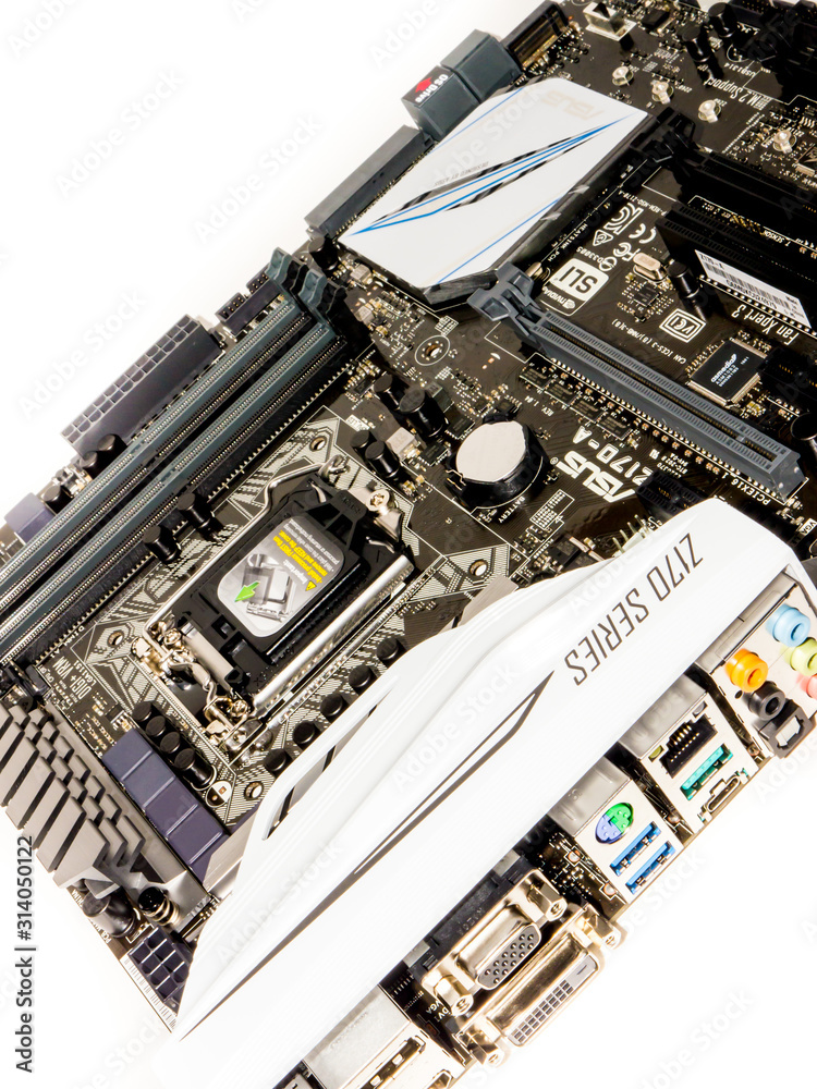 Motherboard ASUS Z 170 A. foto de Stock Adobe Stock