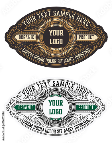 Retro Vintage Logotypes or Insignias set. Vector design elements, business signs, logos, identity, labels, badges and objects.