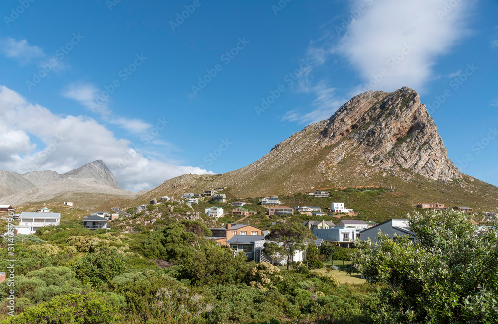Rooies, Western Cape, South Africa. December 2019.Rooies a small community on Clarence Drive a famous coastal route south of Gordons Bay and the garden route