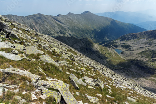 trail for climbing of Kamenitsa Peak, Pirin Mountain, Bulgaria