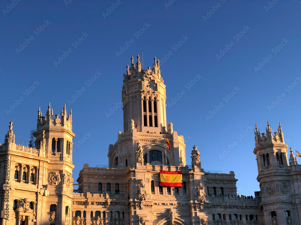 Panoramic of the Madrid City Hall