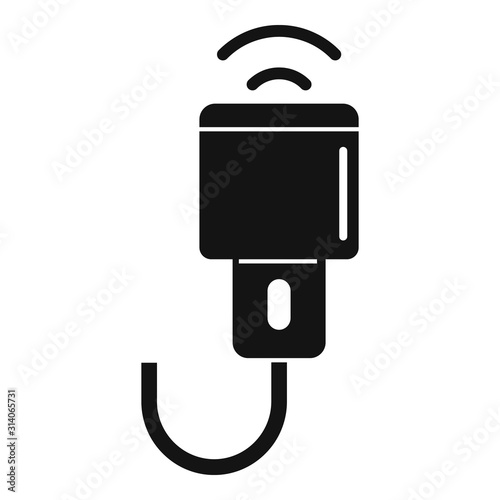 Ultrasonic scanner icon. Simple illustration of ultrasonic scanner vector icon for web design isolated on white background