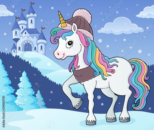 Winter unicorn theme image 2